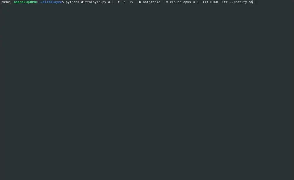 Diffalayze Sample Usage