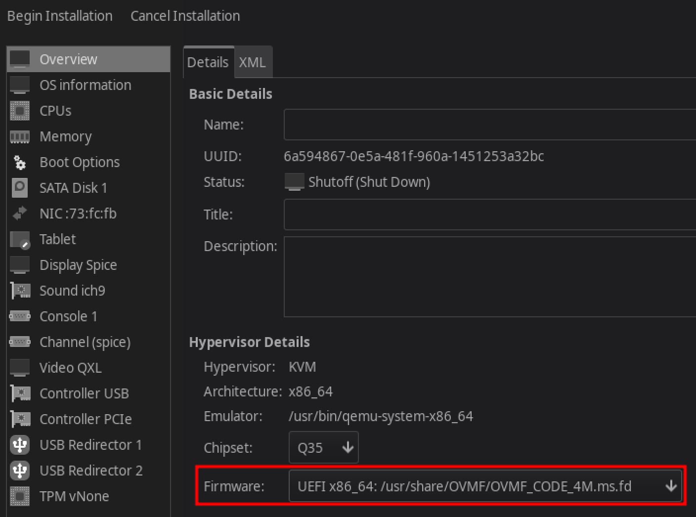 Necessary settings for exploiting the QEMU testing environment