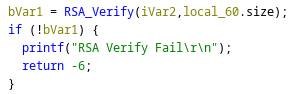 RSA signature verification
