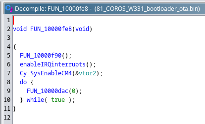 System initialization routine