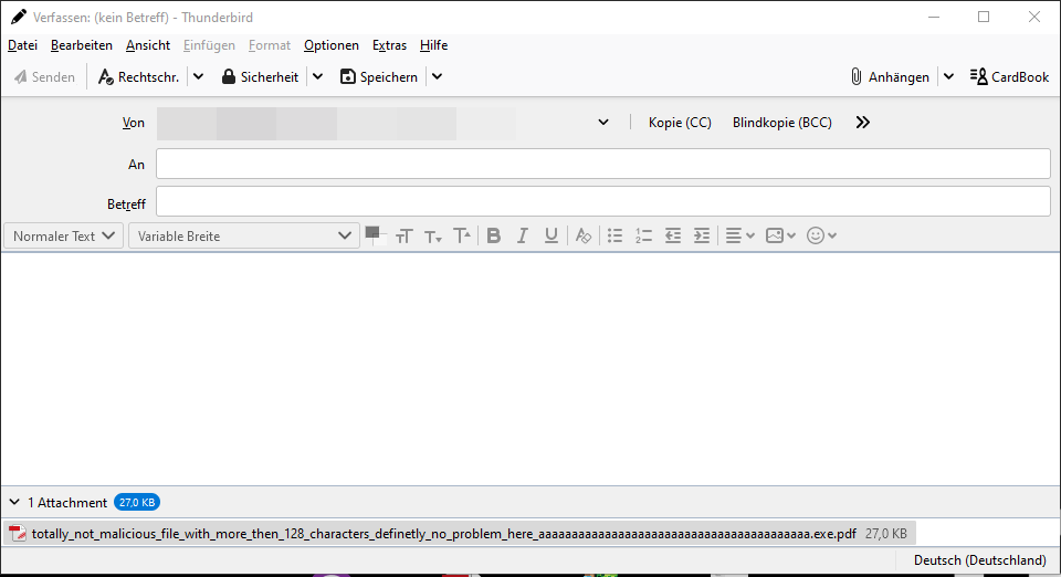 Attaching PDF file to e-mail
