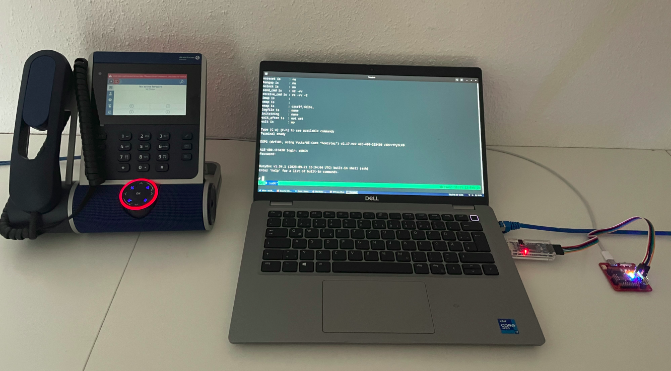 USB serial connection
