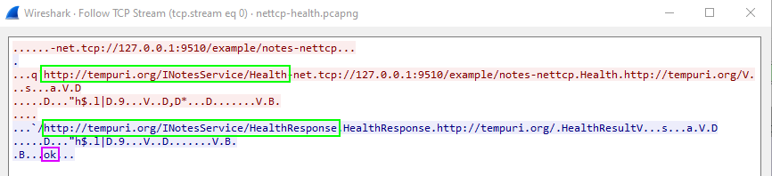 Dump of Net.TCP-based WCF message
