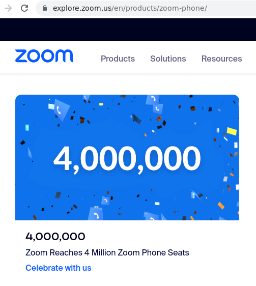 Amount of phone seats in Zoom